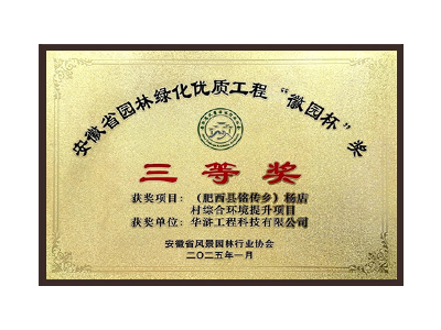 梅州荣获2025“徽园杯”奖三等奖